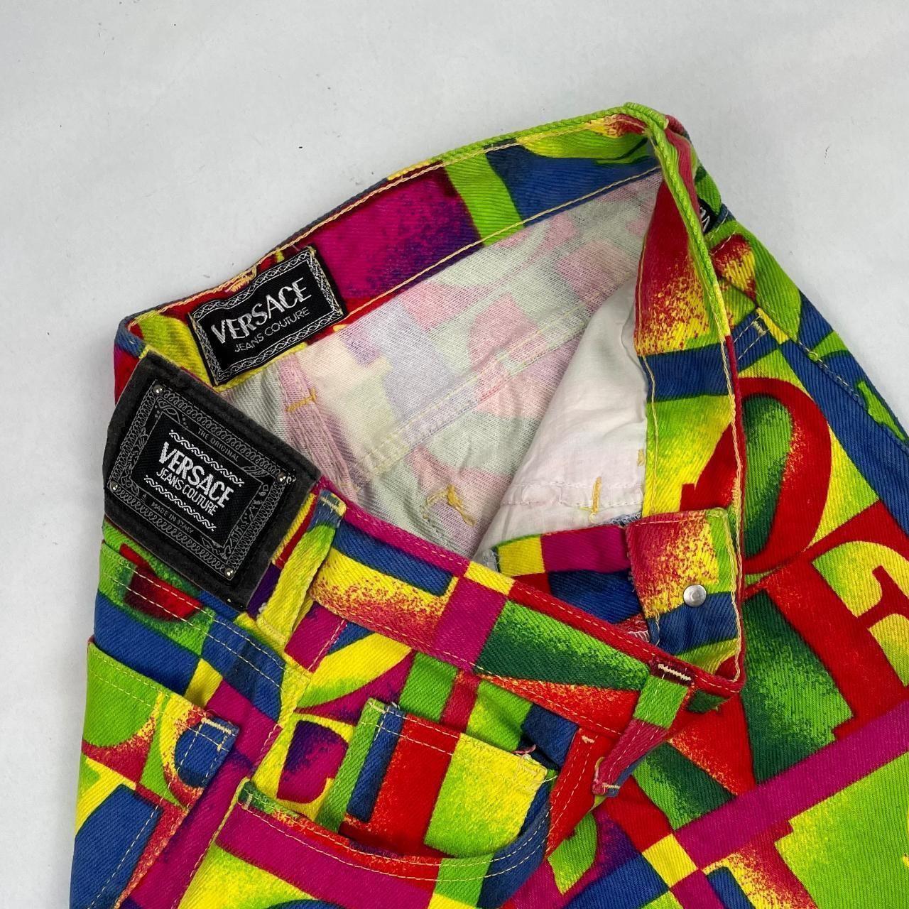 Authentic Vintage Versace 1995 Love Couture Jeans  (27")