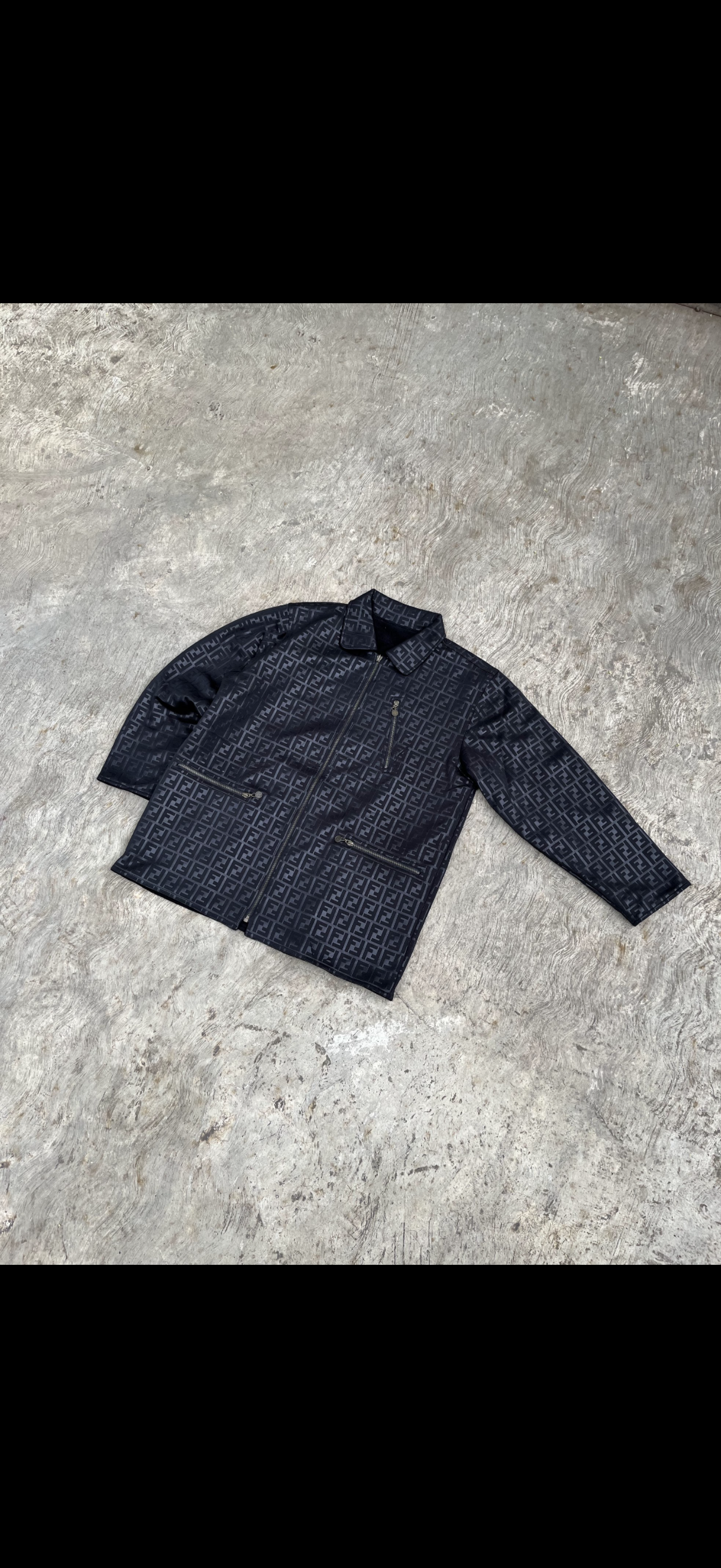 Authentic Vintage Fendi Reversible Zucca Monogram Jacket (L)