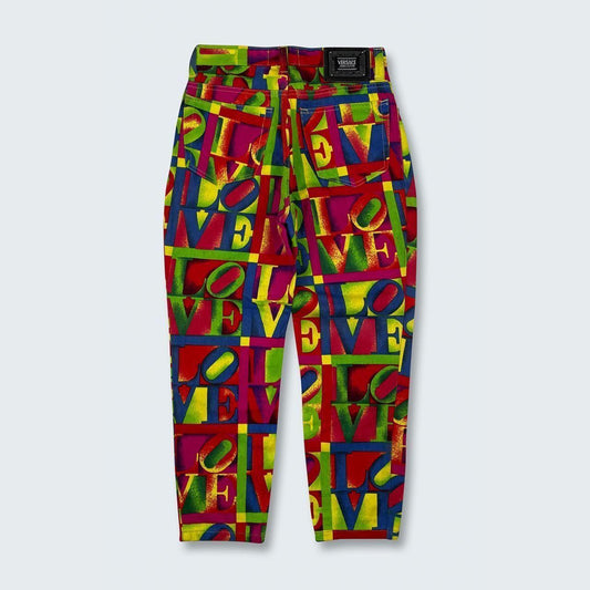 Authentic Vintage Versace 1995 Love Couture Jeans  (27")