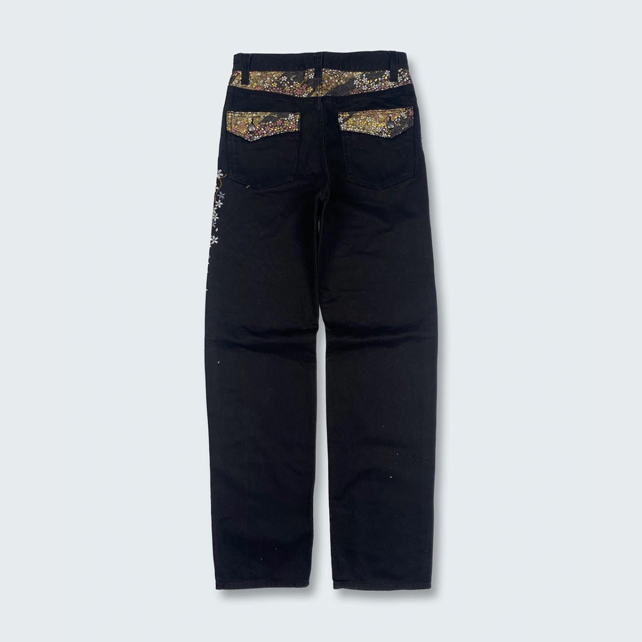 Authentic Vintage Embroidered Japanese Denim Jeans (28")