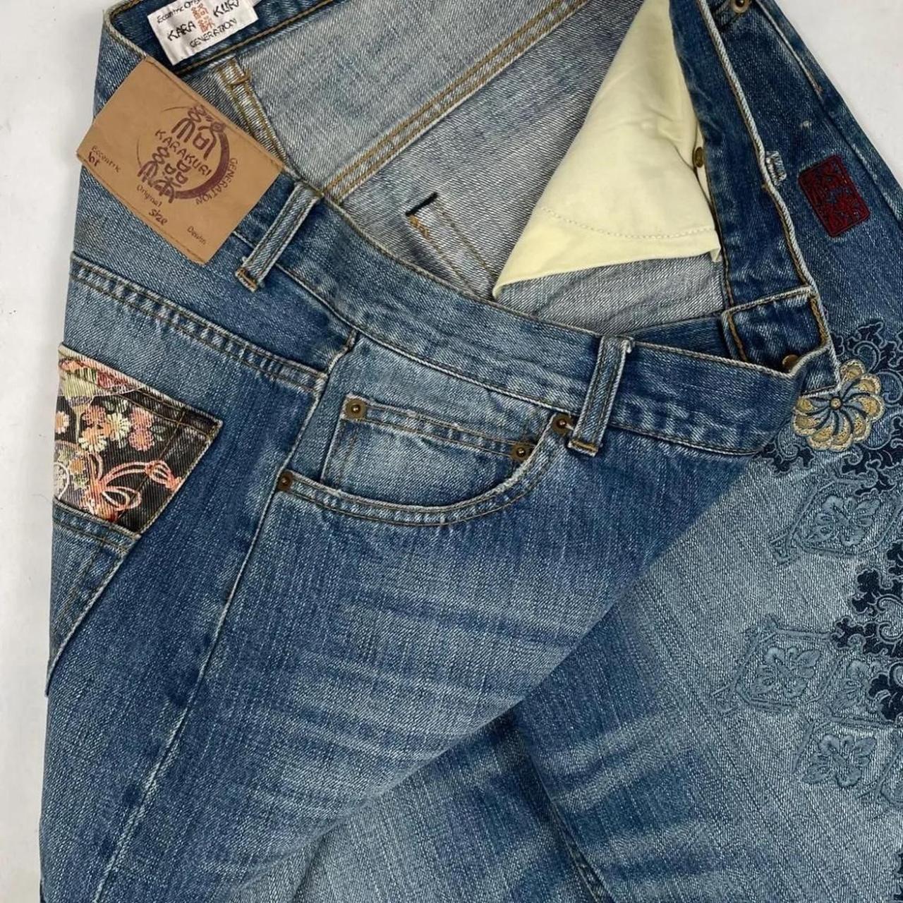Embroidered Karakuri Tamashii Japanese Denim (35")