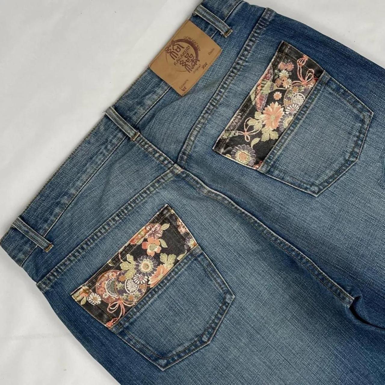 Embroidered Karakuri Tamashii Japanese Denim (35")