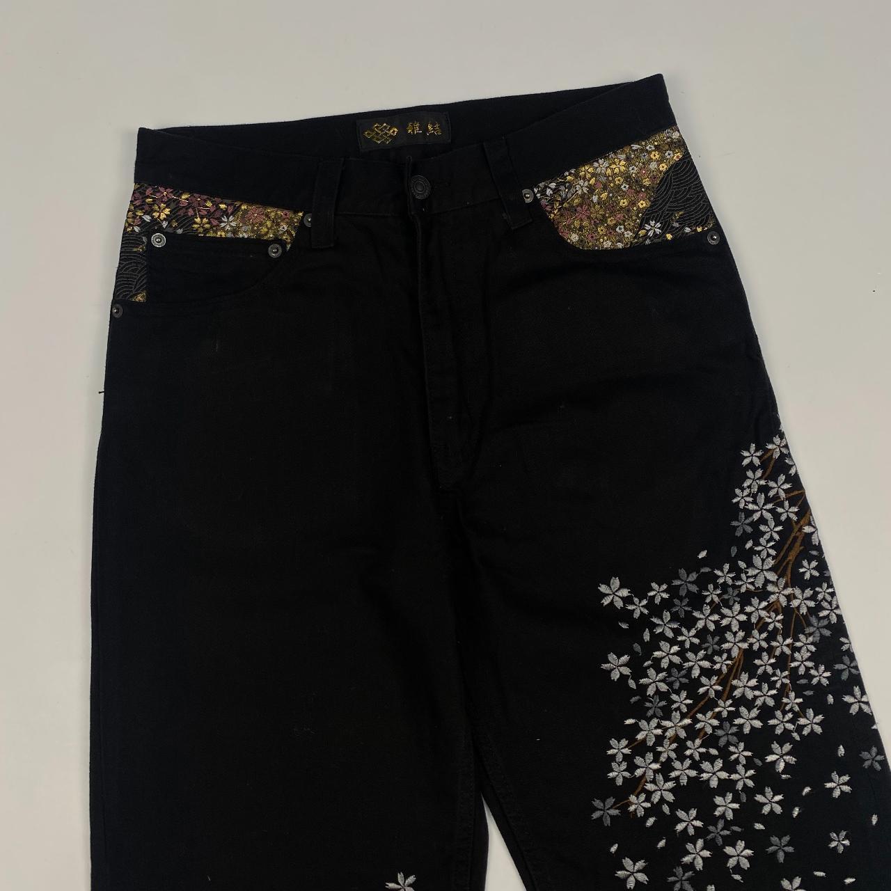 Authentic Vintage Embroidered Japanese Denim Jeans (28")