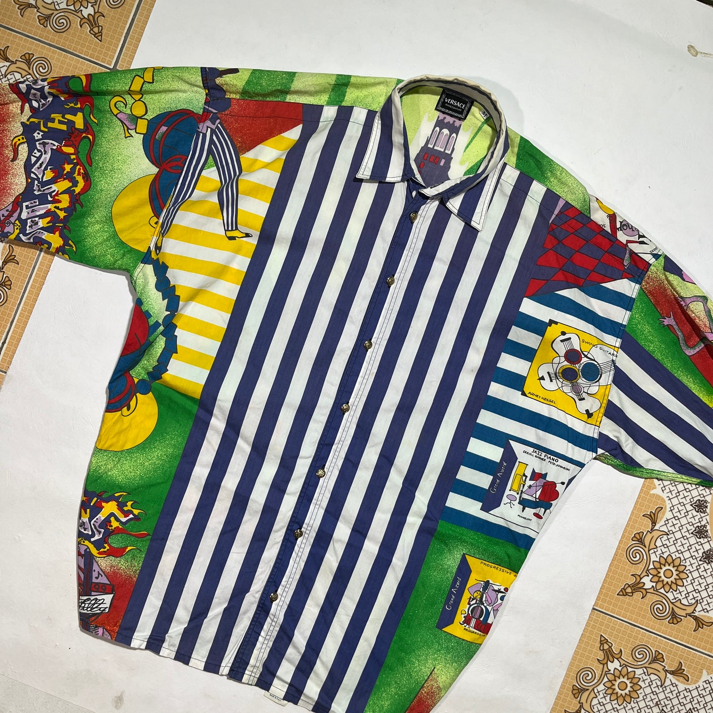 Authentic Vintage Versace Jeans Couture Striped Shirt (L)