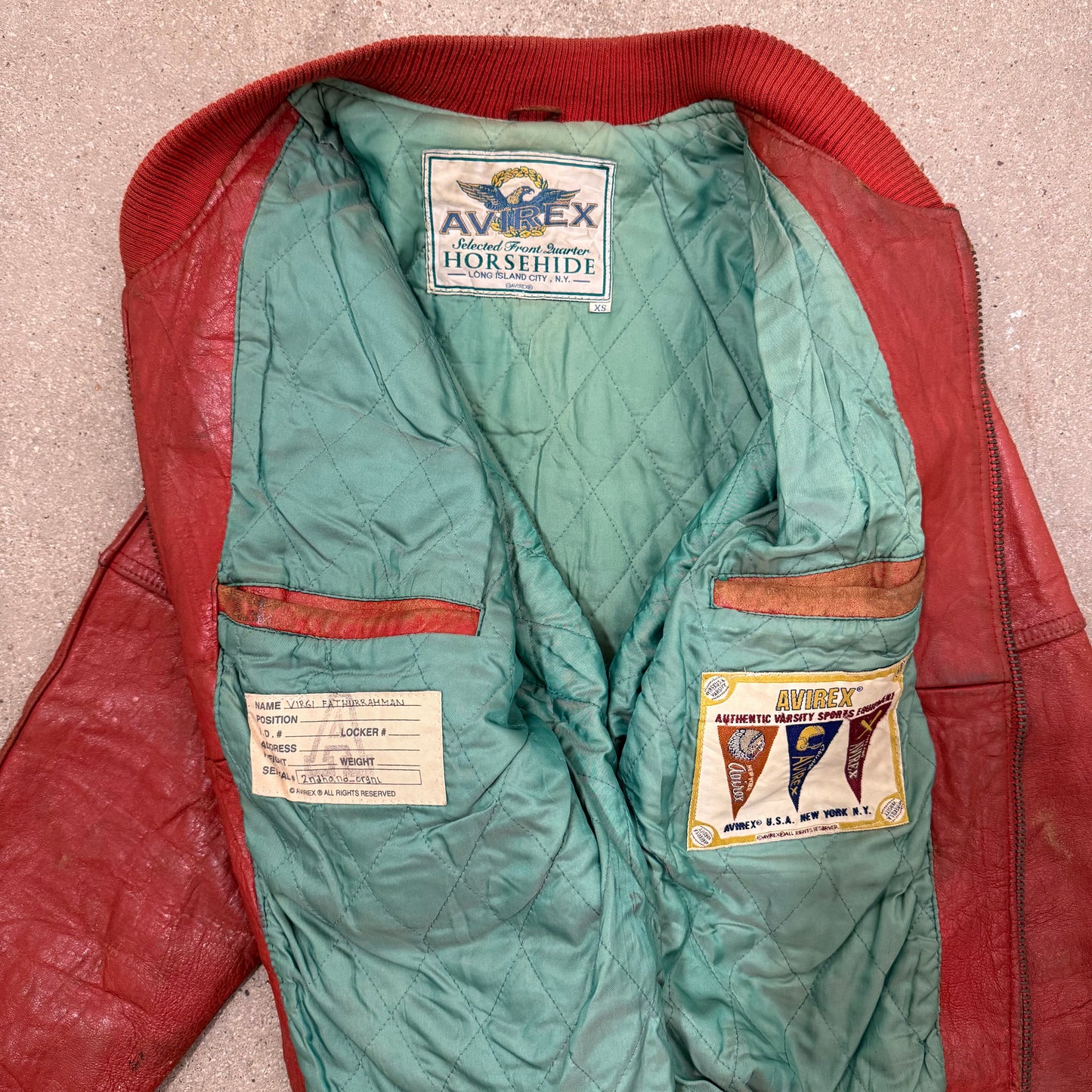 Authentic Vintage Avirex USA LeatherJacket (XS)