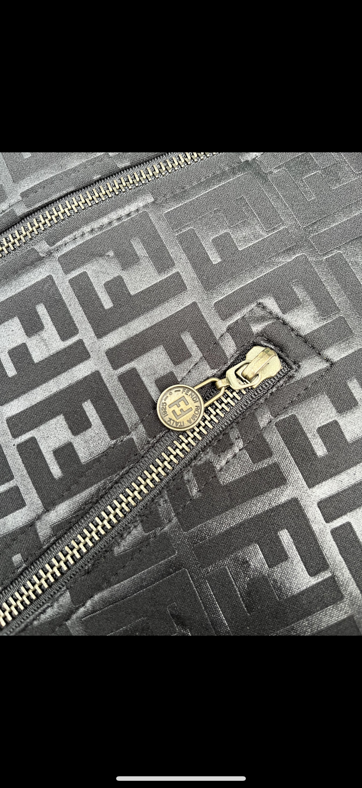 Authentic Vintage Fendi Reversible Zucca  Monogram Jacket (L)