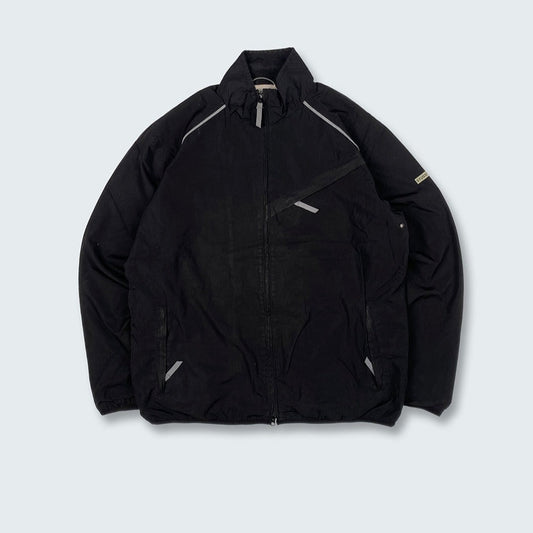 Authentic Vintage Stussy Asymmetrical Zip Relective Jacket (L)