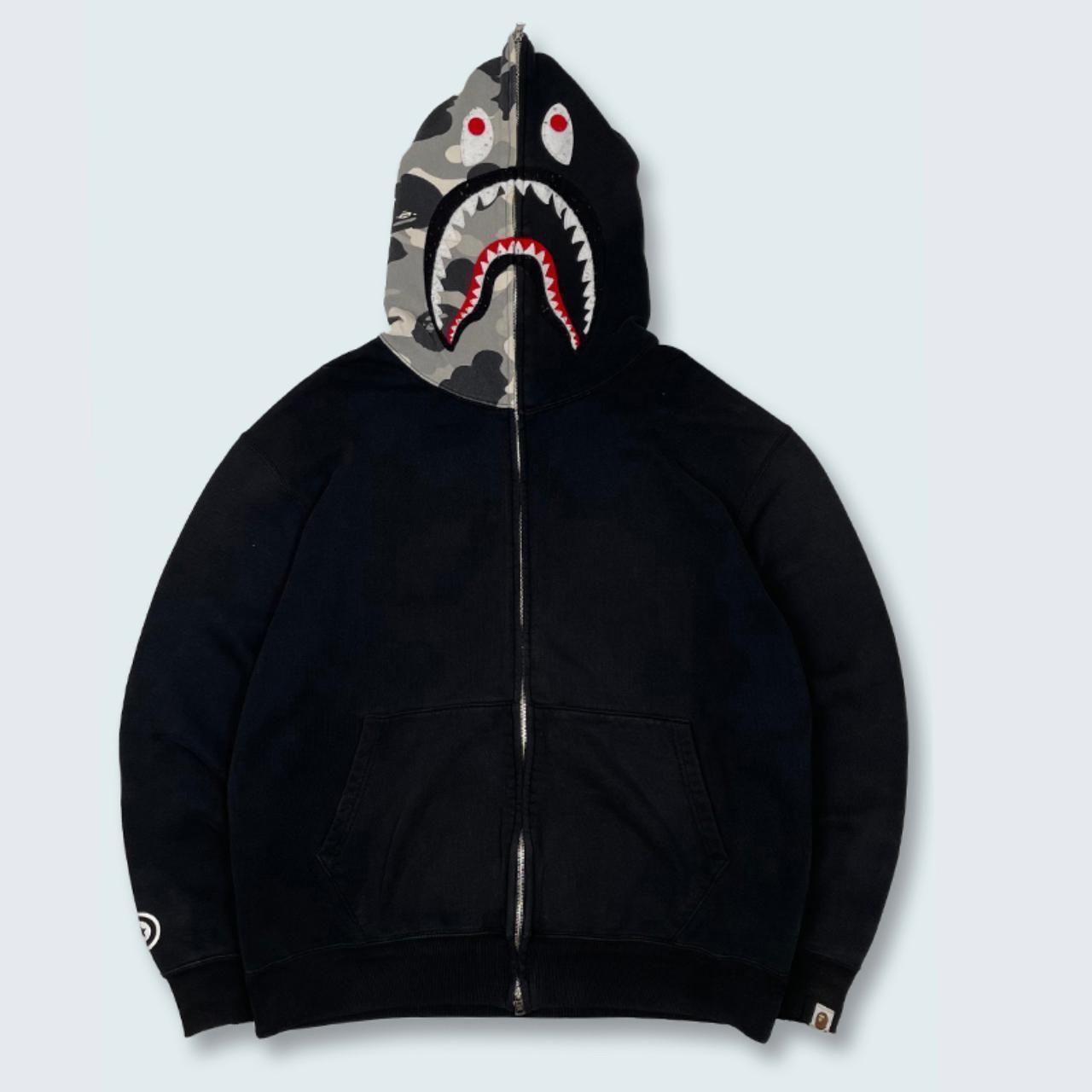 Authentic Vintage Bape Shark Full Zip Hoodie (L)