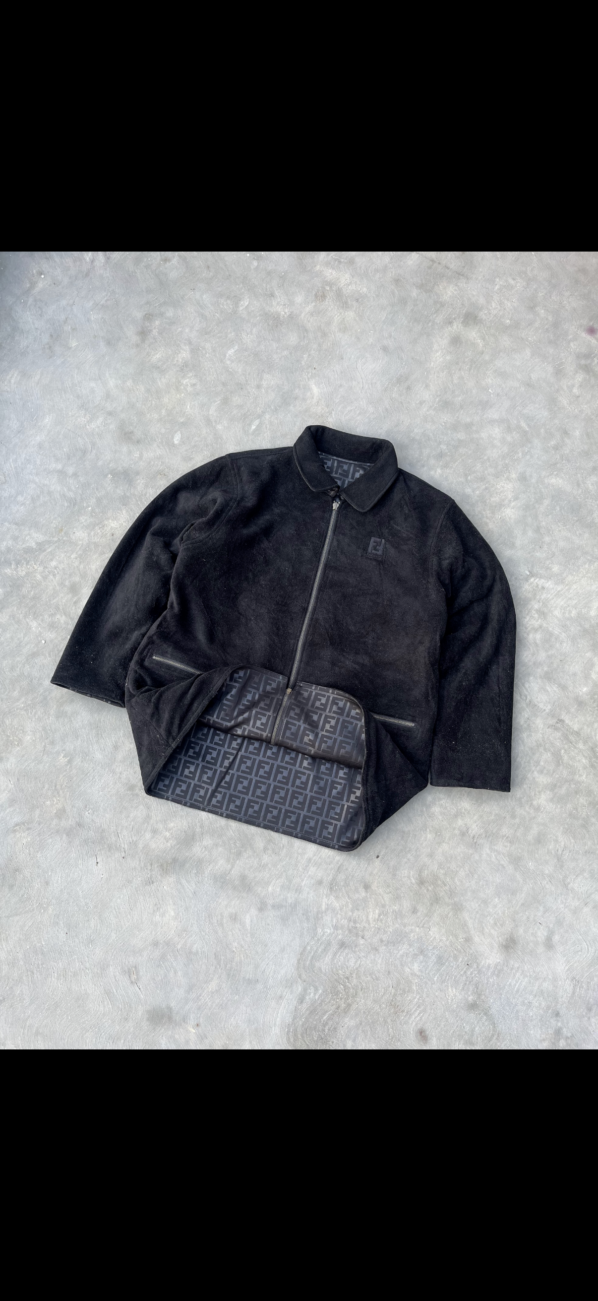 Authentic Vintage Fendi Reversible Zucca  Monogram Jacket (L)