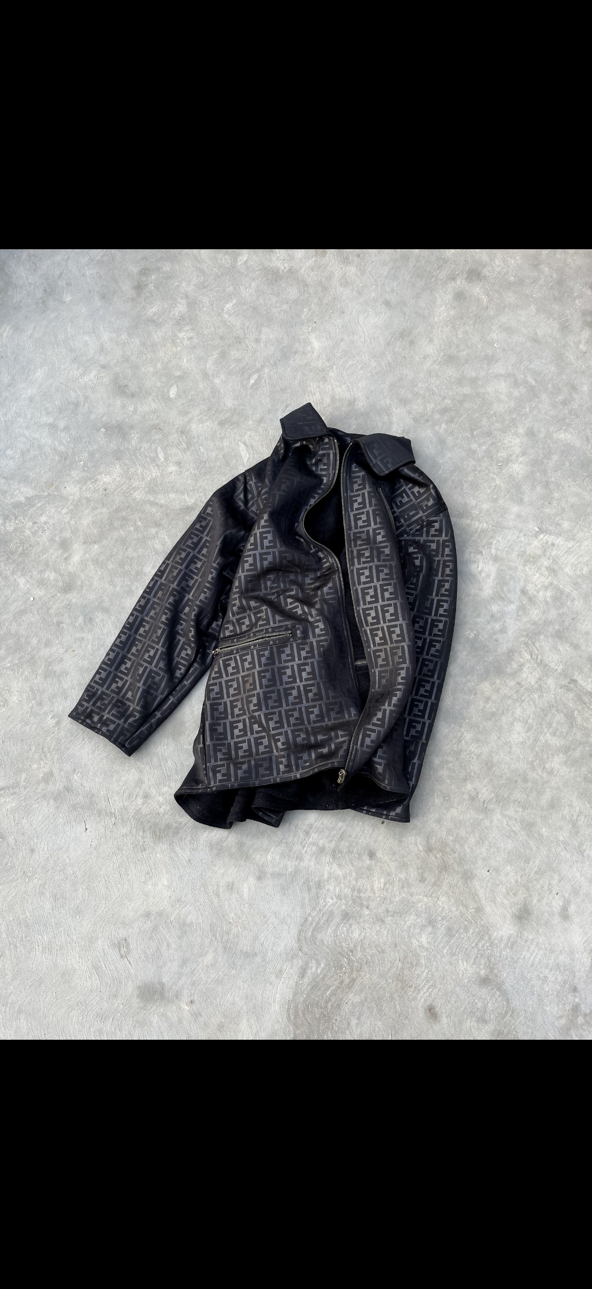 Authentic Vintage Fendi Reversible Zucca  Monogram Jacket (L)