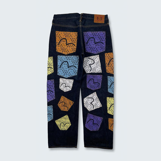 Authentic Vintage Evisu Multipocket Jeans  (34")
