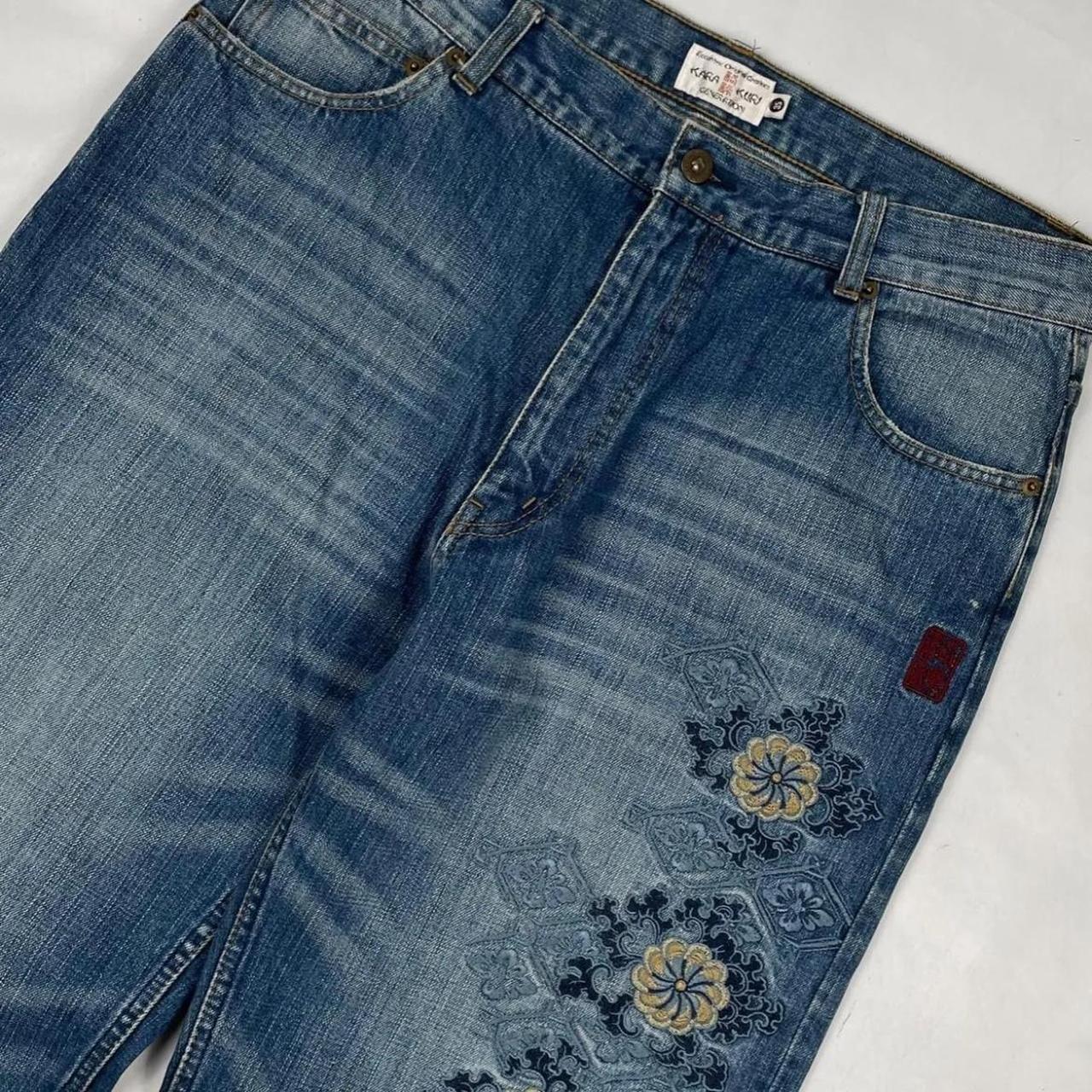 Embroidered Karakuri Tamashii Japanese Denim (35")